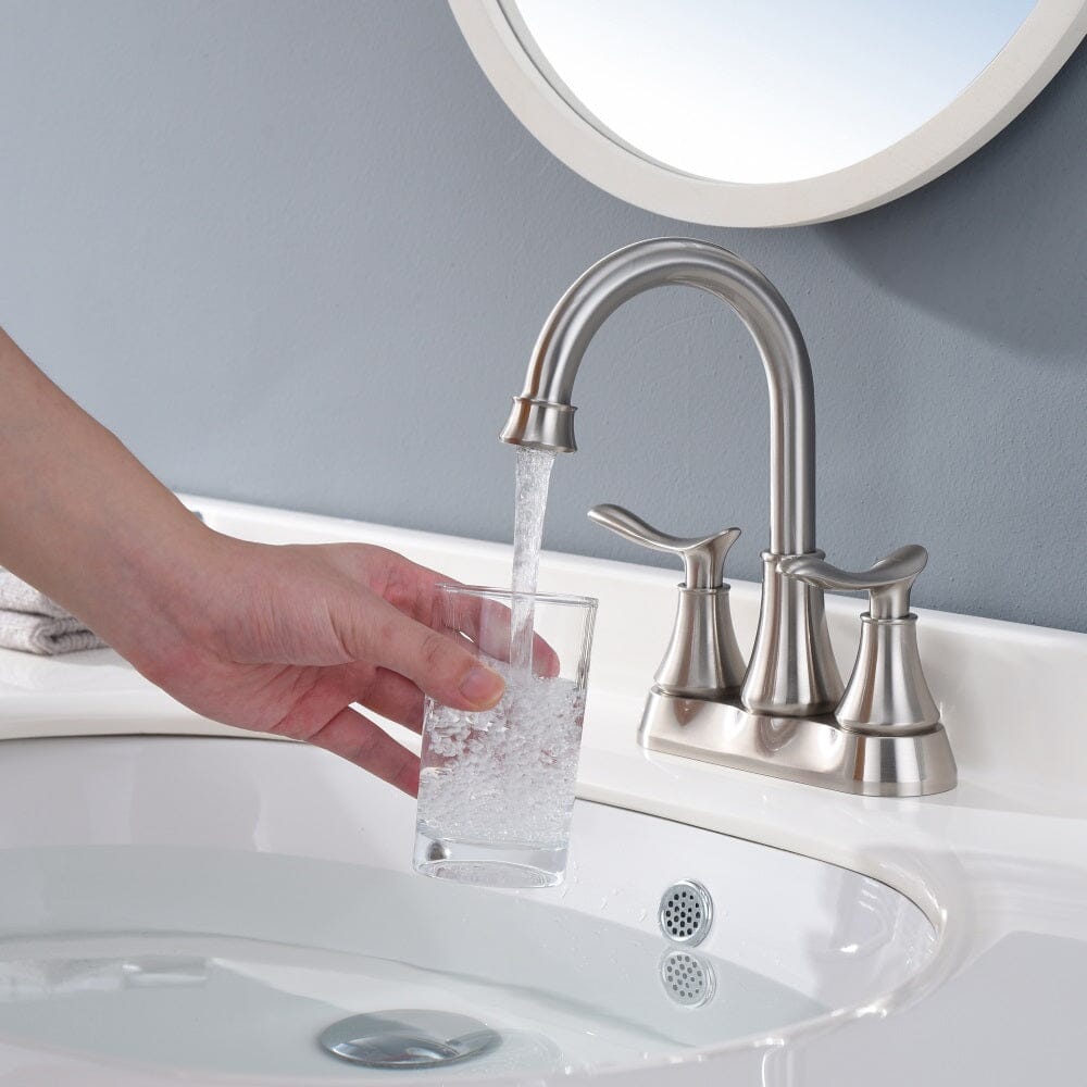 Giving Tree 2-Handle 4-Inch Bathroom Vanity Sink Faucet with Pop-up Drain