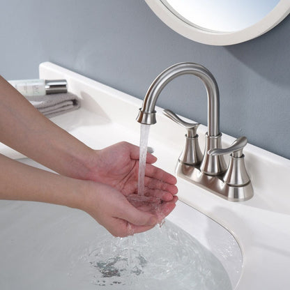 Giving Tree 2-Handle 4-Inch Bathroom Vanity Sink Faucet with Pop-up Drain