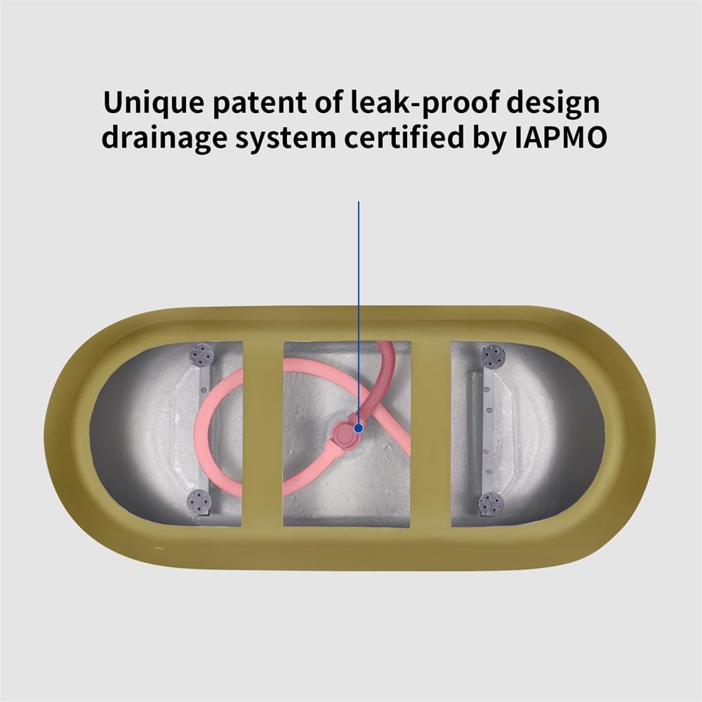 Introduction to the 59&quot; Freestanding Soaking Tub with IAPMO Central Drainage Certification Maximum Capacity