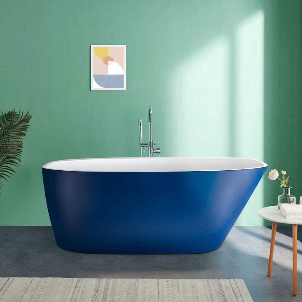 Mokleba 59&quot; Acrylic Egg Shape Free Standing Tub for Bathroom