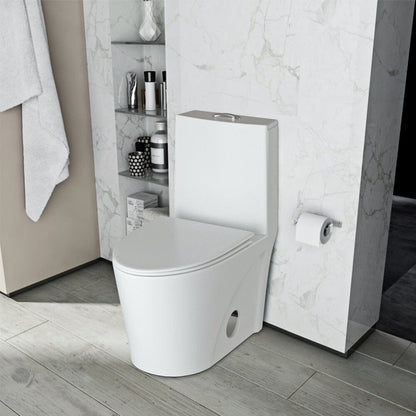 Giving Tree One Piece 1.1GPF/1.6 GPF Dual Flush Elongated Toilet