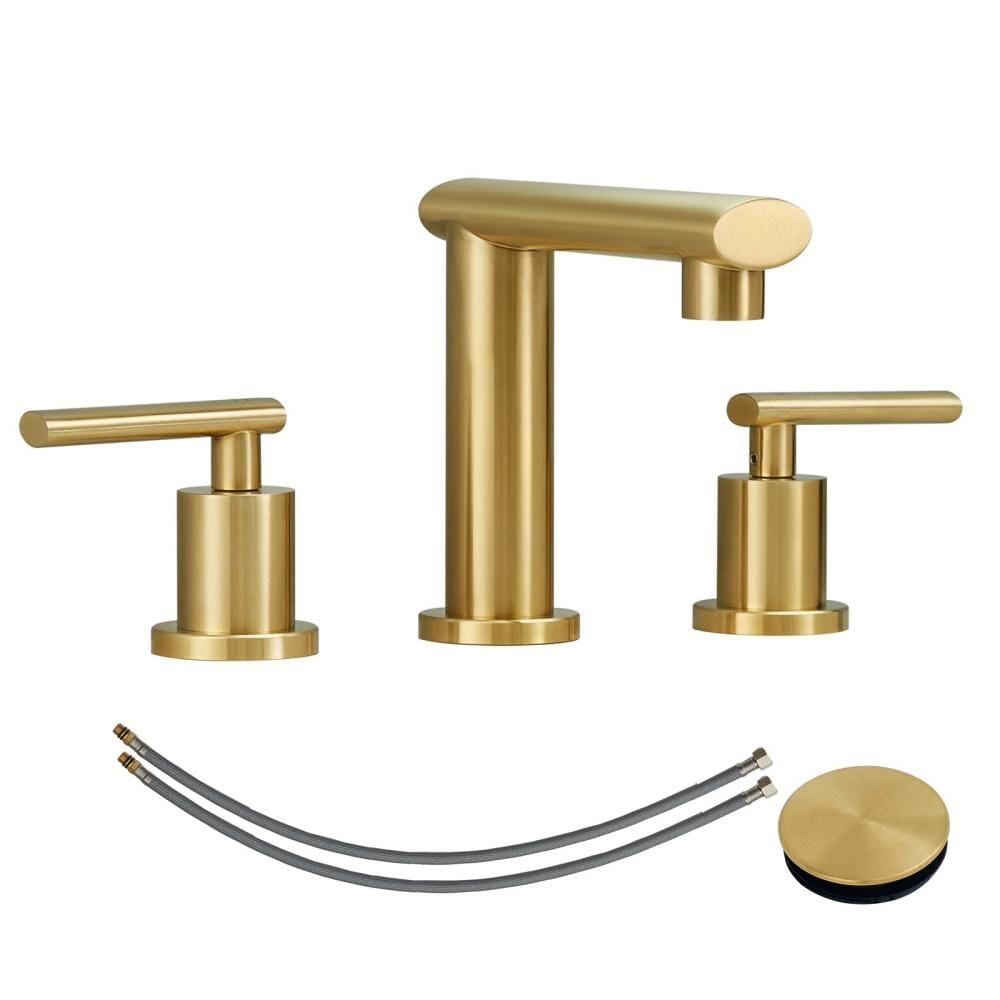 8-Inch Widespread Bathroom Faucet for Sink 3 Hole, 2-Handles with Pop Up Drain