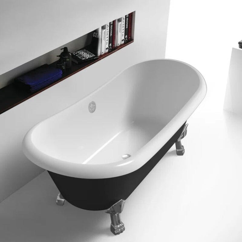 67&quot; Claw Foot free-standing Tub with Rolled Rim design