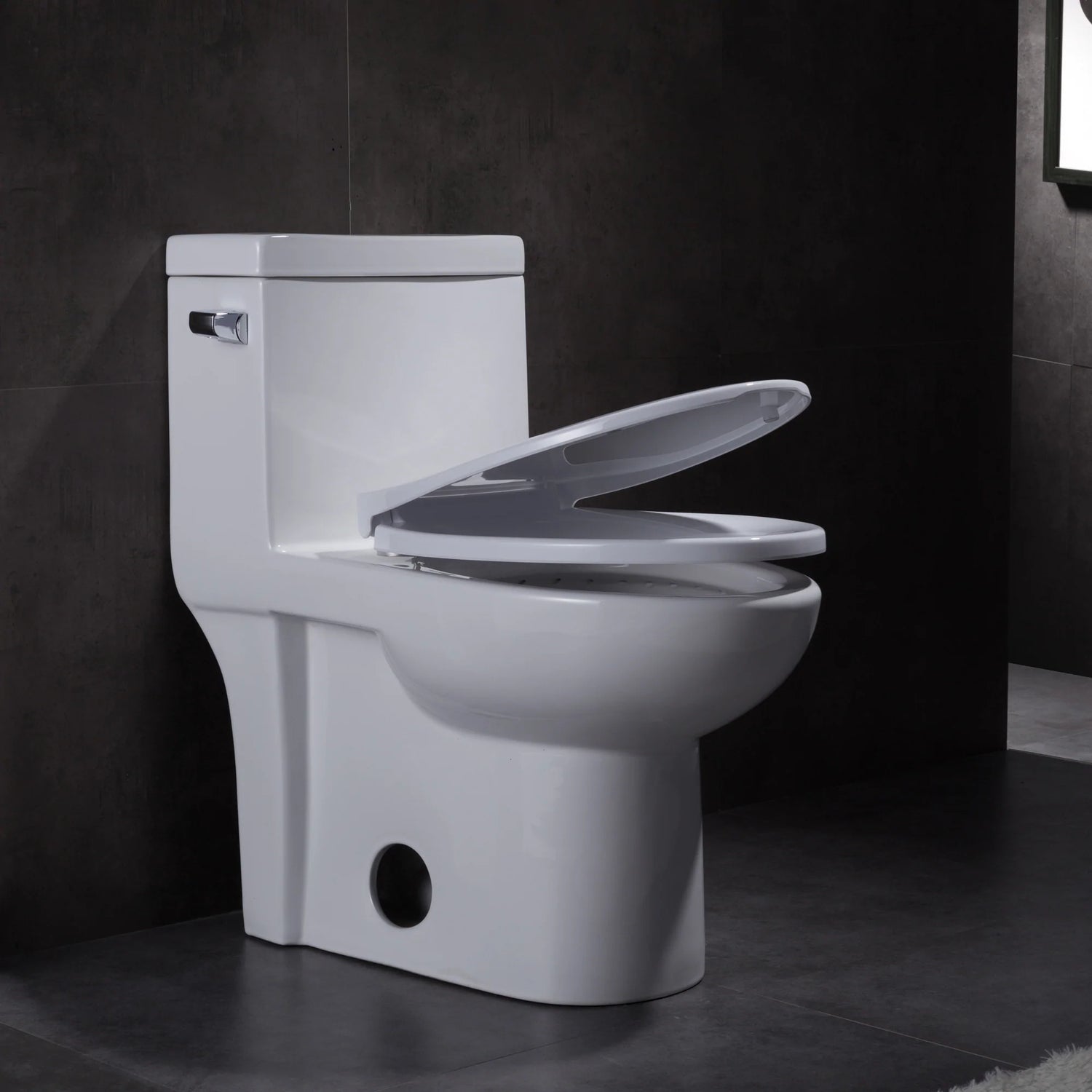 1.28 GPM (Water Efficient) One-Piece ADA Elongated  Toilet, Soft Close Seat Included (cUPC Approved) - 28&quot;x 14.5&quot;x 29&quot;