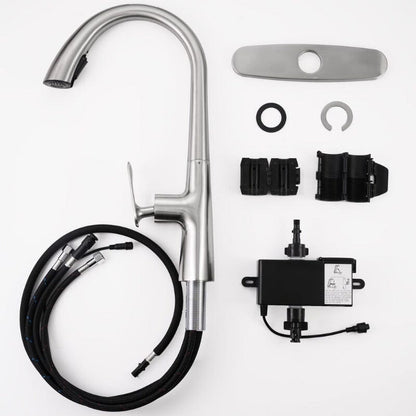 Giving Tree Kitchen Sensor High Arc Faucets Single Handle Pull Down