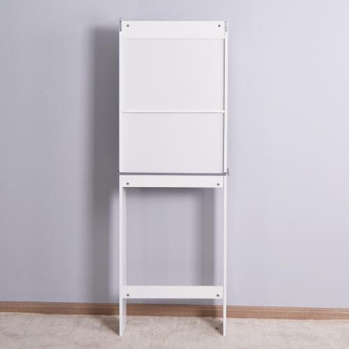 Modern Over The Toilet Space Saver Organization Wood Storage Cabinet for Home, Bathroom -White